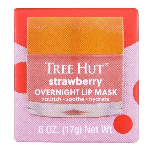 Нічна маска для губ Tree Hut Strawberry Overnight Lip Mask 17g 075371021282 фото