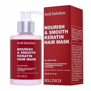 Живильна маска для волосся з активними кислотами і кератином HOLLYSKIN Acid Solution. 0282h фото
