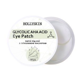 Тканинні патчі під очі HOLLYSKIN Glycolic AHA Acid Eye Patch 0012h фото